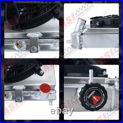 2 Rangée Radiateur +ventilateur & Relais Kit Pour Honda Civic Eg Ek/CRX Del Sol