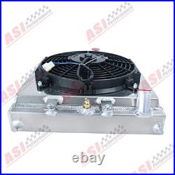 2 Rangée Radiateur +ventilateur & Relais Kit Pour Honda Civic Eg Ek/CRX Del Sol