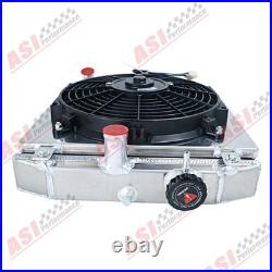 2 Rangée Radiateur +ventilateur & Relais Kit Pour Honda Civic Eg Ek/CRX Del Sol