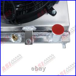 2 Rangée Radiateur +ventilateur & Relais Kit Pour Honda Civic Eg Ek/CRX Del Sol