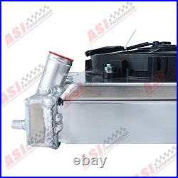 2 Rangée Radiateur +ventilateur & Relais Kit Pour Honda Civic Eg Ek/CRX Del Sol