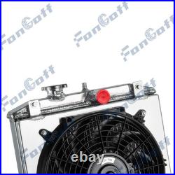 2 Rangées Radiateur Shroud Fan Pour 92-00 Honda Civic CX DX EX/EX-R GX/HX 1.8L