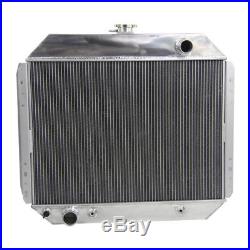 3ROW Radiateur Aluminium pour Ford F-100 F-150 F-250 F-350 Bronco V8 1966-1979