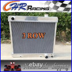3Row Aluminum Radiator + Fan For 1963 1964 1965 1966 Chevy C 10 C10 Pickup Truck