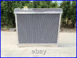 3Row Aluminum Radiator + Fan For 1963 1964 1965 1966 Chevy C 10 C10 Pickup Truck