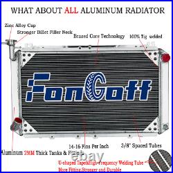 3Row Radiateur Pour 87-97 Nissan Patrol GQ 2.8L/4.2L Diesel 3.0 Petrol Y60 MT