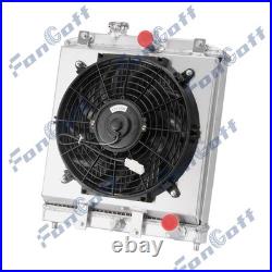 3Row Radiateur Ventilateur Pour 92-01 Honda Civic EG EK Del Sol Integra 1.6L NOU