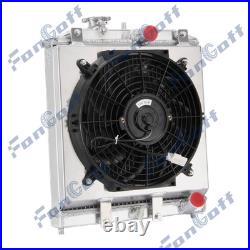 3Row Radiateur Ventilateur Pour 92-01 Honda Civic EG EK Del Sol Integra 1.6L NOU