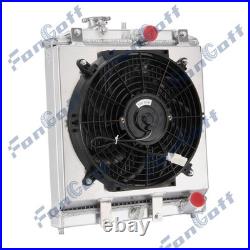 3Row Radiateur Ventilateur Pour 92-01 Honda Civic EG EK Del Sol Integra 1.6L NOU