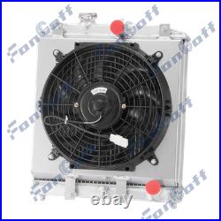 3Row Radiateur Ventilateur Pour 92-01 Honda Civic EG EK Del Sol Integra 1.6L NOU