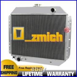 3 ROW ALUMINUM RADIATOR For FORD F100 F150 F250 F350 Bronco TRUCK