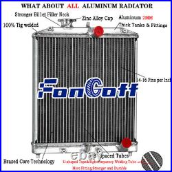 3 Rangée Radiateur Pour Honda Civic EK EG 1992-2000 CRX DEL SOL 93-97 1993 1997