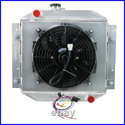 3 Rangées Aluminum Radiateur shroud fan relay Pour Ford Escort 1971-1980 1972 MT