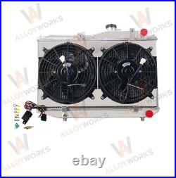 3 Rangées Radiateur Shroud Fan Pour 1984-87 Toyota Corolla AE86 4AGE 1.6L MT