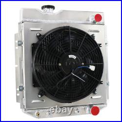 3 Row Radiator + Shroud + Fan + Relay For Ford Mustang 260 289 V8 64-66 AT/MT UK