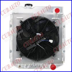 3 Row Radiator + Shroud + Fan + Relay For Ford Mustang 260 289 V8 64-66 AT/MT UK