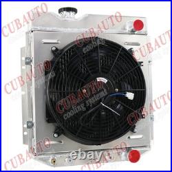 3 Row Radiator + Shroud + Fan + Relay For Ford Mustang 260 289 V8 64-66 AT/MT UK