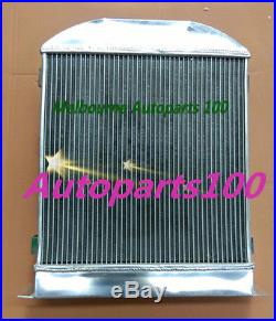 3 core ALUMINUM Radiateur radiator for FORD 1932 HI-BOY CHEVY ENGINE HOTROD