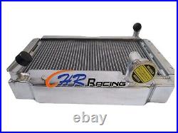 4 ROW Aluminum Radiator for 1955-1962 MG MGA 1500 1600 1622 DE LUXE L4 1.5L 1.6L