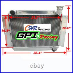 5 ROW ALUMINUM RADIATOR for 1955-1960 CHEVY CORVETTE 350 V8 1956 1957 1958 1959