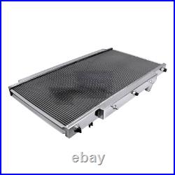 ALU Radiator For+Fan Nissan PATROL GU Y61 TD42 2.8/3.0/4.2L TURBO MT 1997-2010