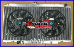 Alu Radiateur +FAN Pour Nissan Patrol Y61 GR 3.0 DTI 2.8 RD28 GU TD 4.2L TD42 AT