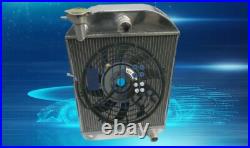 Aluminum Radiator+fan FOR FORD MODEL Y MODEL-Y 1932-1937 1933 1934 1935 1936 AT