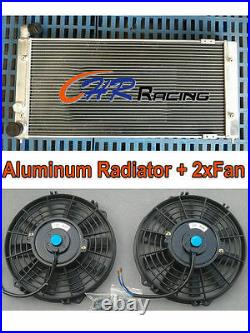 Aluminum radiator + Fan for VW Golf 2 & Corrado VR6 Turbo Manual