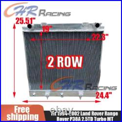 Aluminum radiator for Land Rover Range Rover P38 2.5TD TURBO DIESEL BMW ENGINE