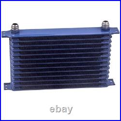 An10 13 Row Blue Engine Trust Oil Cooler Kit Radiator 7 Electric Cooler Fan new