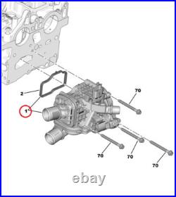 Boitier Thermostat 9849443980 Ford Citroen C5 III Peugeot 3008 5008 2.0 Bluehdi