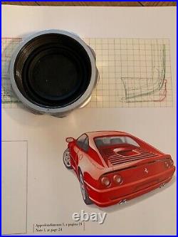 Ferrari F355, bouchon réservoir essence métal origine ferrari, 348, 355 etc