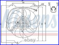 NISSENS Ventilateur de Radiateur Refroidissement Moteur 336mm Pour Toyota Rav 4
