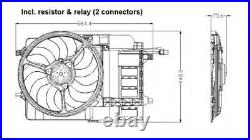 NRF 47302 Ventilateur, refroidissement du moteur pour OE