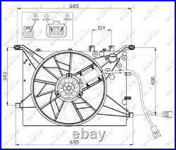 NRF Ventilateur Refroidissement Moteur 420mm Convient pour Volvo S60 S80 V70