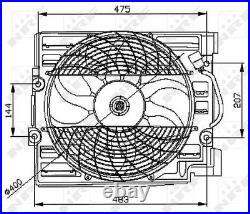 NRF Ventilateur, refroidissement du moteur pour BMW