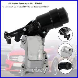 Oil Cooler A6511800610 Pour Mercedes C CLS M E SLK GLK VITO GLE 2.2CDI EEP H8