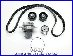Pour Chrysler Voyager 2.5 & 2.8CRD Kit Courroie Distribution & Eau Pompe