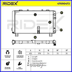 RIDEX Radiateur du moteur pour CITROËN CX II CX I (MA) CX I Break (MA) 470R0472