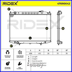 RIDEX Radiateur du moteur pour NISSAN NAVARA (D22) PICK UP (D22) 470R0042 RIDEX Radiateur du moteur pour NISSAN NAVARA (D22) PICK UP (D22) 470R0042