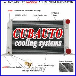 Radiateur 3 Rangée Pour VW Scirocco 1.6L 1.8L Pro Stock Style Aluminum Radiateur 3 Rangée Pour VW Scirocco 1.6L 1.8L Pro Stock Style Aluminum