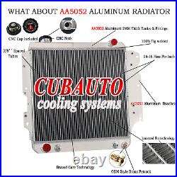 Radiateur Pour JEEP WRANGLER YJ TJ 2.5L 4.0L 4.2 RHD 1986-07 Aluminium 3 Rangée