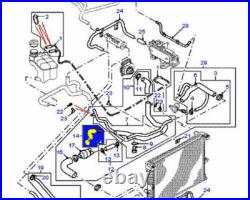 Silicone Radiateur Refroidissement Tuyau Pour Land Rover bleu Discovery 2 TD5