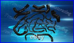 Silicone Radiator Hose For Toyota Supra MK3 MA70 7M-GE/7MGTE 3.0 Turbo BLACK