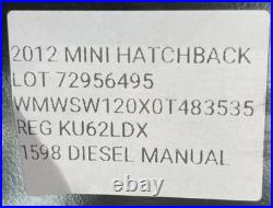 Support de radiateur sur cadre face avant MINI ONE 2012 R56 51717147912 7295649