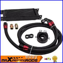 Universal Oil Cooler 13 Row AN10 10AN Oil Cooler Kit with Filter Adapter & Hose
