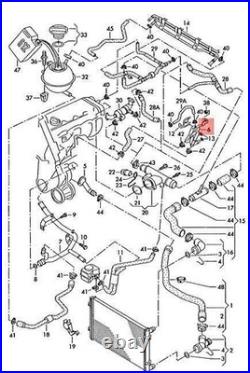 VAG Conduite de liquide de refroidissement d'origine 6Q0121064N