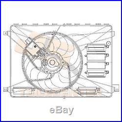 Ventilateur Refroidissement Moteur De Radiateur Ford Galaxy Wa6 Kuga I Mondeo IV